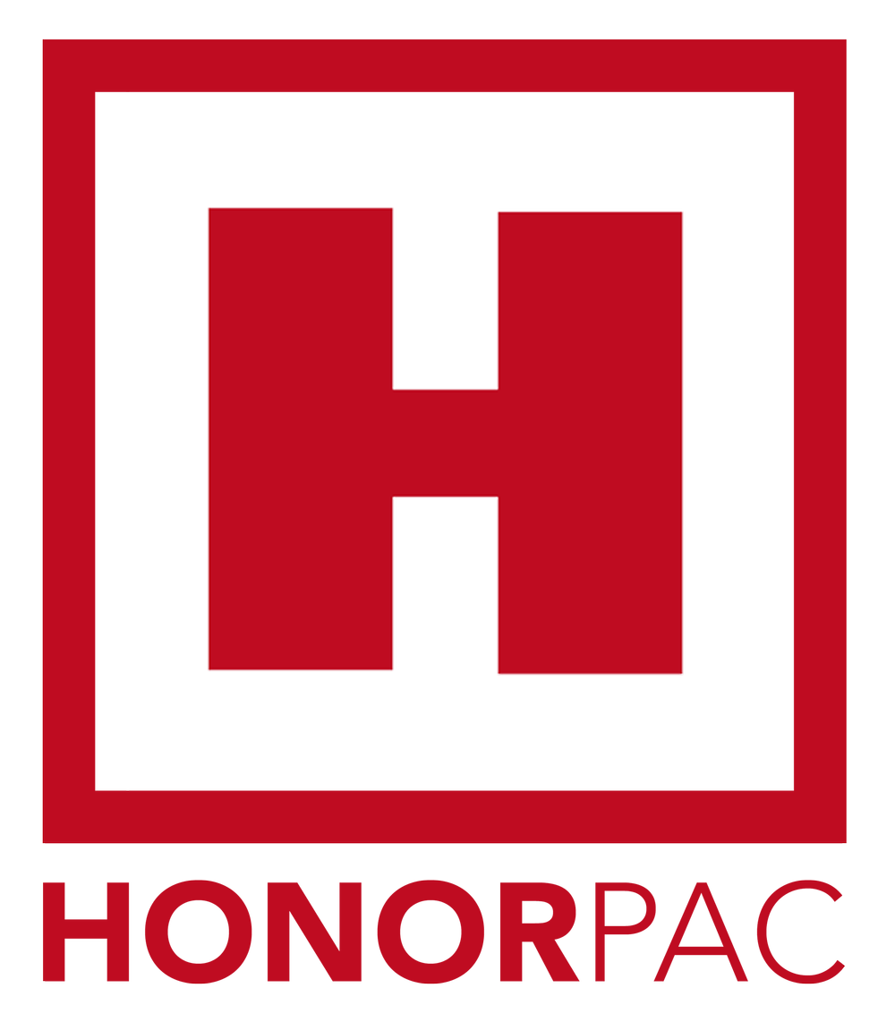 HONOR PAC logotipo de organización que respalda