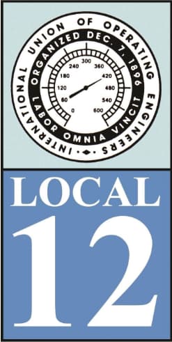 Local 12 Engineers Union logotipo de organización que respalda