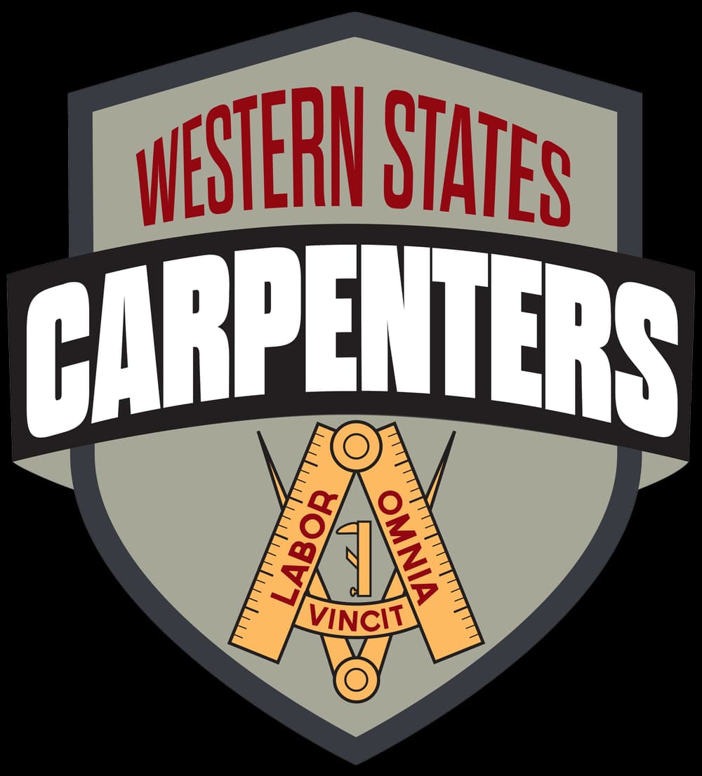 Western States Carpenters logotipo de organización que respalda